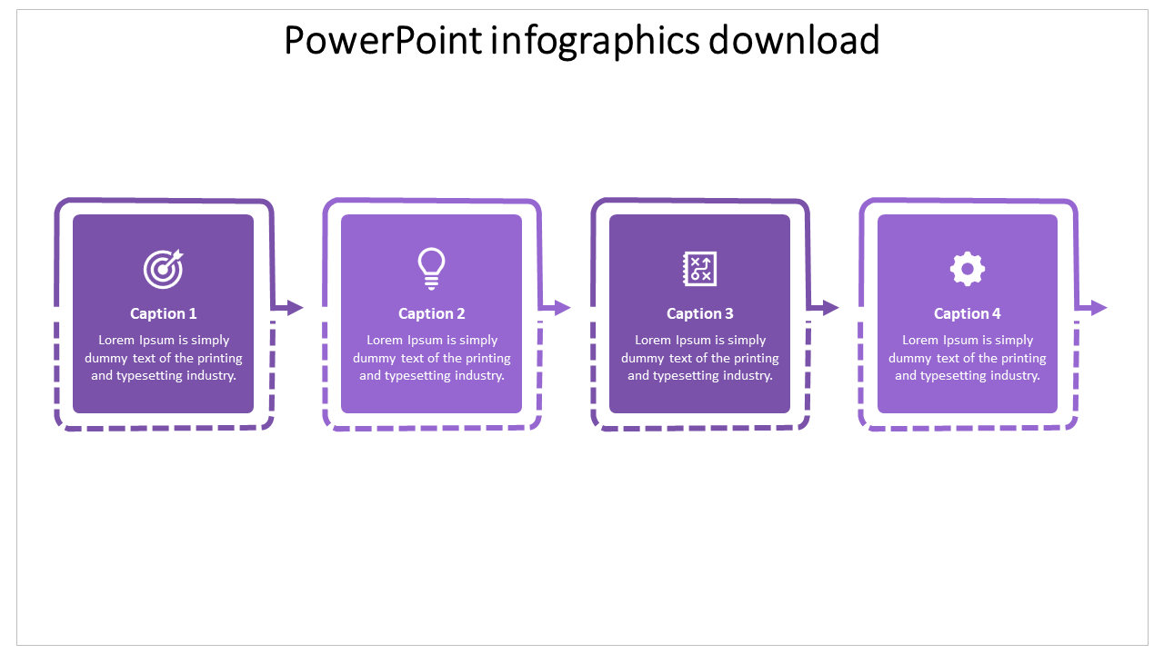 powerpoint infographics download-4-purple